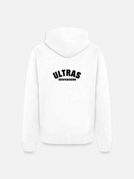 Ultras Division - Unisex Premium Bio Zip Hoodie - Weiß