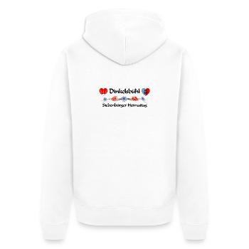 Dinkelsbühl Siebenbürger Heimattag Design - Unisex Premium Bio Zip Hoodie - Weiß - Hinten - Thijin (182cm)