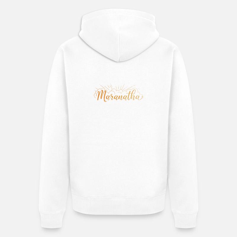 Maranatha - Veste à capuche bio Premium Unisexe - blanc