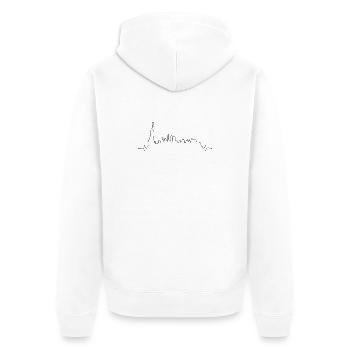 design_missing_request - Unisex Premium Organic Zip Hoodie - white - Back - Thijin (182cm)