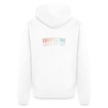 Werdende Mutter Ostern Gender Reveal - Unisex Premium Bio Zip Hoodie - Weiß - Hinten - Thijin (182cm)