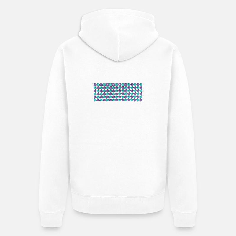 fleuron - Veste à capuche bio Premium Unisexe - blanc