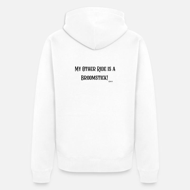 Mon autre manège est un balai ! - Veste à capuche bio Premium Unisexe - blanc