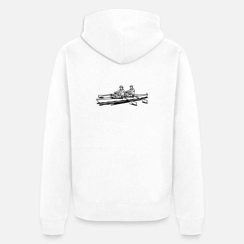 Aviron - Veste à capuche bio Premium Unisexe - blanc