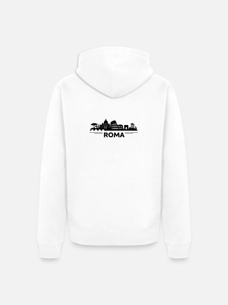 Roma - Unisex Premium Bio Zip Hoodie - Weiß