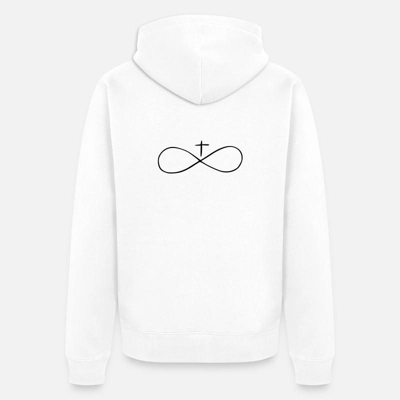 infiniment - Veste à capuche bio Premium Unisexe - blanc