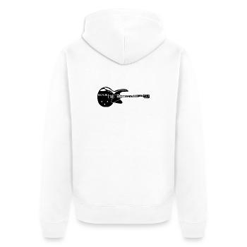 Rock T-shirt - Unisex Premium Bio Zip Hoodie - Weiß - Hinten - Thijin (182cm)