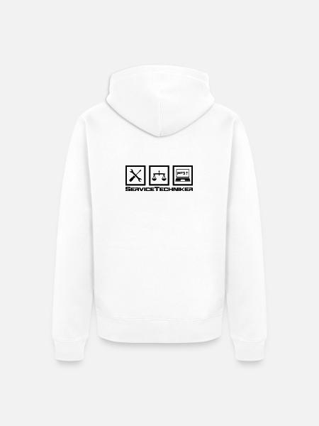 ServiceTech - Unisex Premium Bio Zip Hoodie - Weiß
