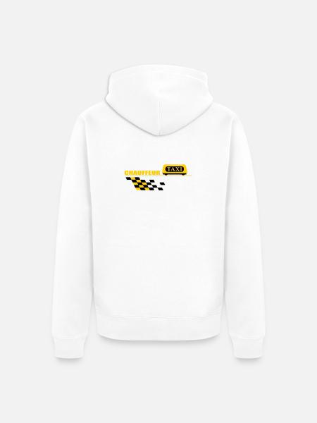 Taxi driver - Unisex Premium Organic Zip Hoodie - white