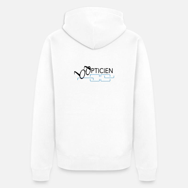Optitien - Veste à capuche bio Premium Unisexe - blanc