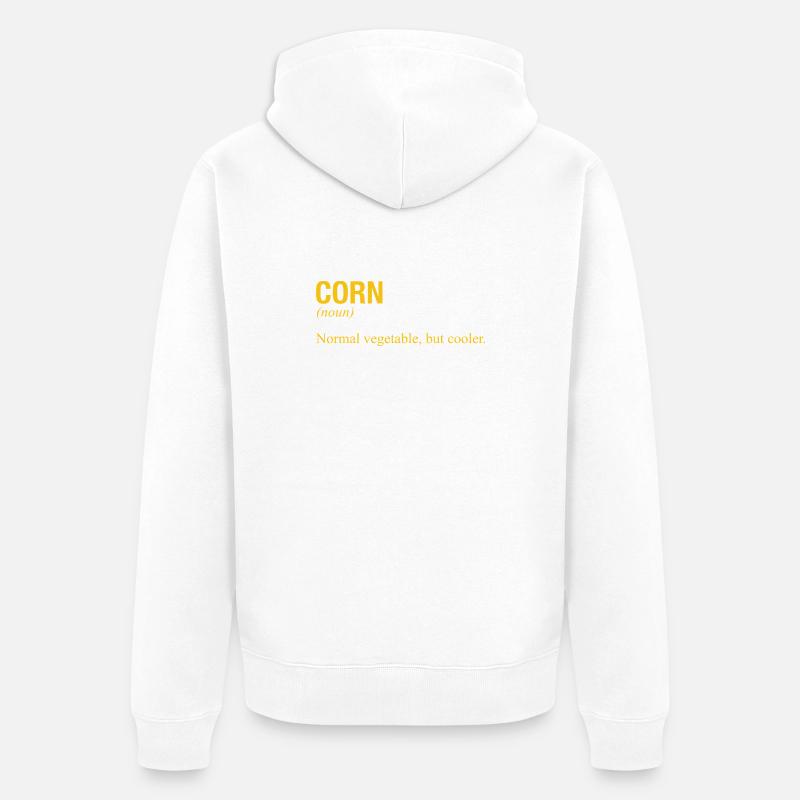 MAÏS - Veste à capuche bio Premium Unisexe - blanc