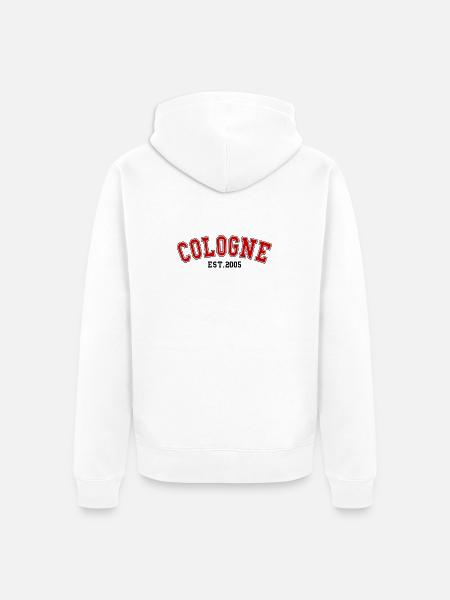 Cologne Est.2005 - Unisex Premium Organic Zip Hoodie - white