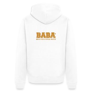 Türk Baba -Super & Unique & Maître Réparateur - Veste à capuche bio Premium Unisexe - blanc - Dos - Thijin (182cm)