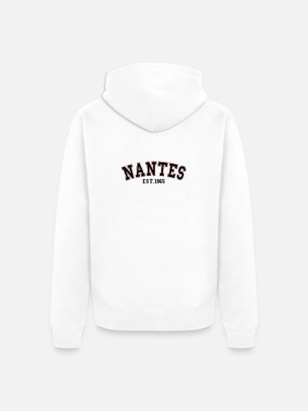 Nantes gegründet 1965 - Unisex Premium Bio Zip Hoodie - Weiß