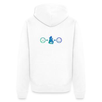 I love motocross cool motif for motocross - Unisex Premium Organic Zip Hoodie - white - Back - Thijin (182cm)