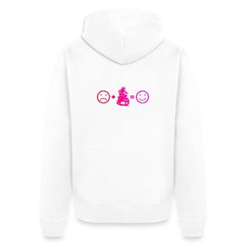Great Motocross Gift for Motocross - Unisex Premium Organic Zip Hoodie - white - Back - Thijin (182cm)