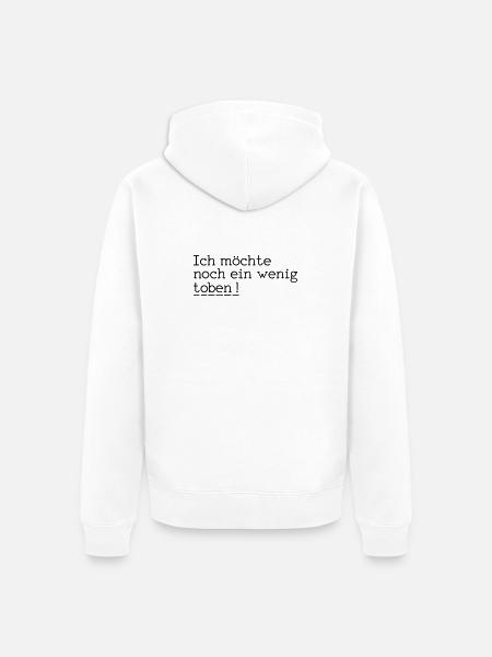 rampage - Unisex Premium Organic Zip Hoodie - white
