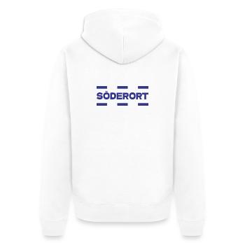 Söderort - Stockholm - Veste à capuche bio Premium Unisexe - blanc - Dos - Thijin (182cm)