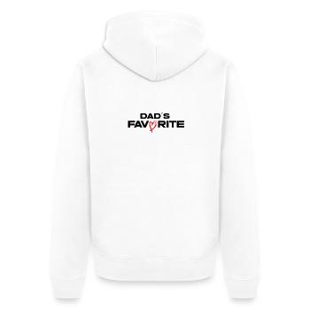 Daddys_Favorite - Veste à capuche bio Premium Unisexe - blanc - Dos - Thijin (182cm)