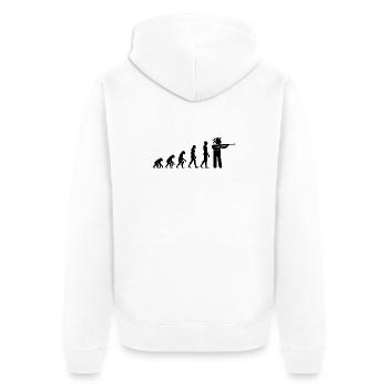 EVOLUTION OF SCHÜTZENFEST, SCHÜTZEN - Unisex Premium Organic Zip Hoodie - white - Back - Thijin (182cm)