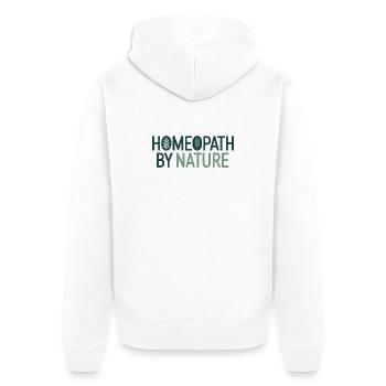 Homeopathy Homeopath By Nature Professional Gear - Unisex Premium Organic Zip Hoodie - white - Back - Thijin (182cm)