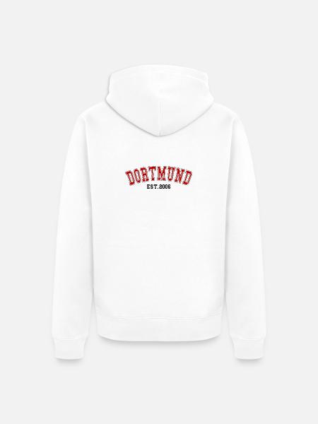 Dortmund Est. 2006 - Unisex Premium Organic Zip Hoodie - white