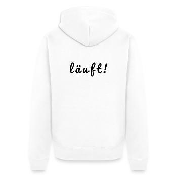 En courant ! - Veste à capuche bio Premium Unisexe - blanc - Dos - Thijin (182cm)
