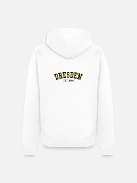 Dresden Est. 2006 - Unisex Premium Organic Zip Hoodie - white