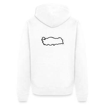 Pays de Turquie - Veste à capuche bio Premium Unisexe - blanc - Dos - Thijin (182cm)