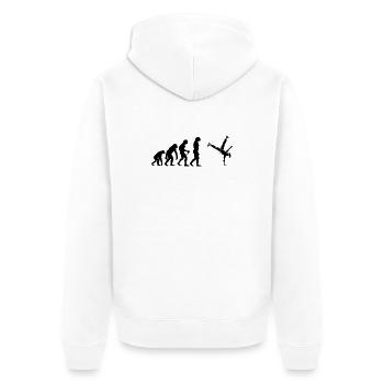 Idée cadeau pour un fan de danse avec hip-hop - Veste à capuche bio Premium Unisexe - blanc - Dos - Thijin (182cm)