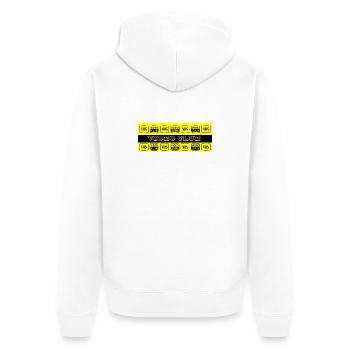 VIDEO-CLUB / VHS - V2000  - Veste à capuche bio Premium Unisexe - blanc - Dos - Thijin (182cm)