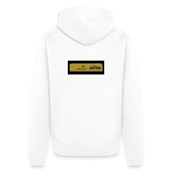 Salted Butter Squishie - Unisex Premium Bio Zip Hoodie - Weiß - Hinten - Thijin (182cm)