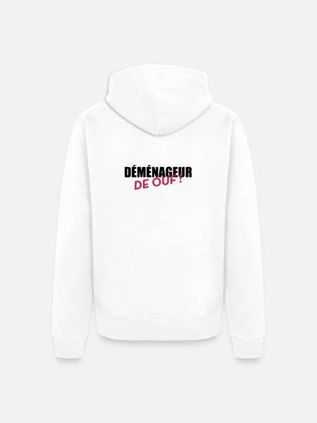 frachtführer / möbelpacker / mover / bewegen - Unisex Premium Bio Zip Hoodie - Weiß