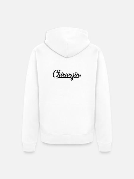 Chirurgin - Unisex Premium Bio Zip Hoodie - Weiß