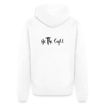 Soyez la lumière - Veste à capuche bio Premium Unisexe - blanc - Dos - Thijin (182cm)