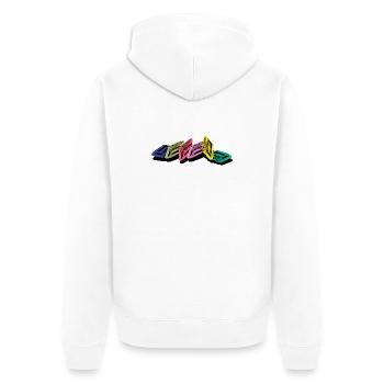 Cassette audio - Veste à capuche bio Premium Unisexe - blanc - Dos - Thijin (182cm)