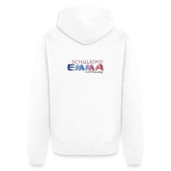 Écolière Emma School - Veste à capuche bio Premium Unisexe - blanc - Dos - Thijin (182cm)