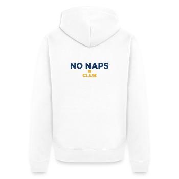NO NAPS CLUB - Baby Streetwear Logo T-Shirt - Unisex Premium Organic Zip Hoodie - white - Back - Thijin (182cm)