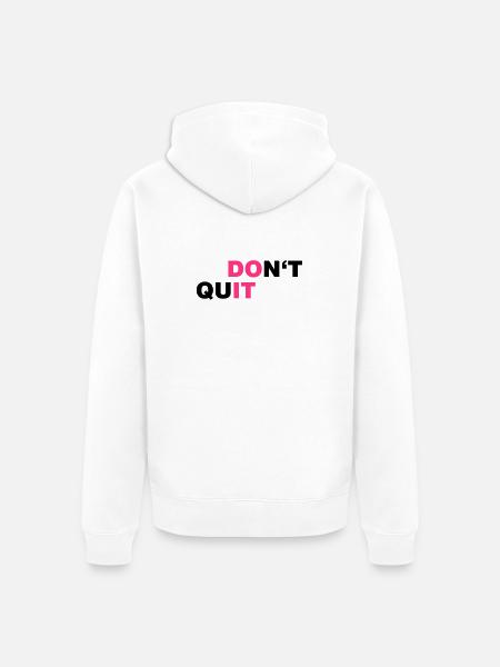 DO_IT - Unisex Premium Organic Zip Hoodie - white