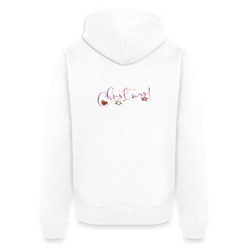 Christmas - Unisex Premium Bio Zip Hoodie - Weiß - Hinten - Thijin (182cm)