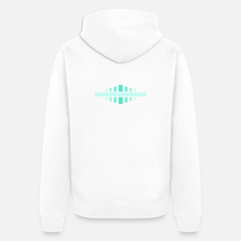 Profession : Pompier - Veste à capuche bio Premium Unisexe - blanc