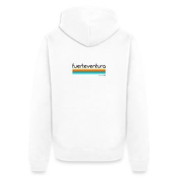 Fuerteventura - Espagne - Espagne - Espagne - Îles Canaries - Veste à capuche bio Premium Unisexe - blanc - Dos - Thijin (182cm)