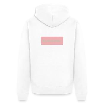 Kokolores. - Unisex Premium Bio Zip Hoodie - Weiß - Hinten - Thijin (182cm)
