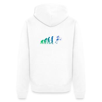 Pickleball Turnier für Pickleballspielerinnen Fans - Unisex Premium Bio Zip Hoodie - Weiß - Hinten - Thijin (182cm)