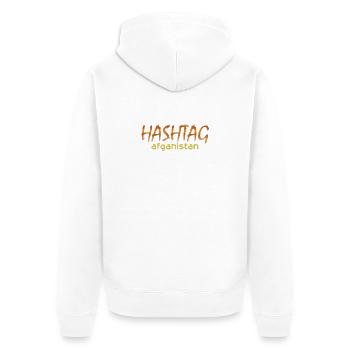 Afganistan als Staat - Unisex Premium Bio Zip Hoodie - Weiß - Hinten - Thijin (182cm)