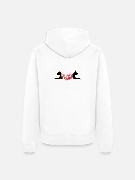 German mastiffs - T / P - Unisex Premium Organic Zip Hoodie - white