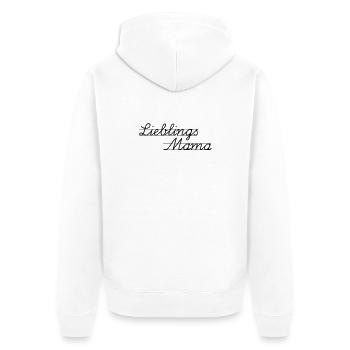 Mama favori - Veste à capuche bio Premium Unisexe - blanc - Dos - Thijin (182cm)