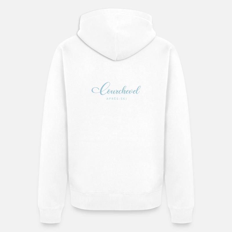 COURCHEVEL - Veste à capuche bio Premium Unisexe - blanc