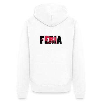 Feria - Veste à capuche bio Premium Unisexe - blanc - Dos - Thijin (182cm)