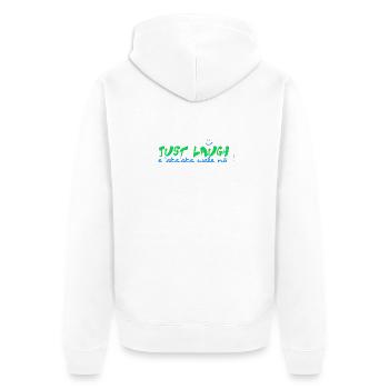 E 'aka'aka wale no - Unisex Premium Organic Zip Hoodie - white - Back - Thijin (182cm)